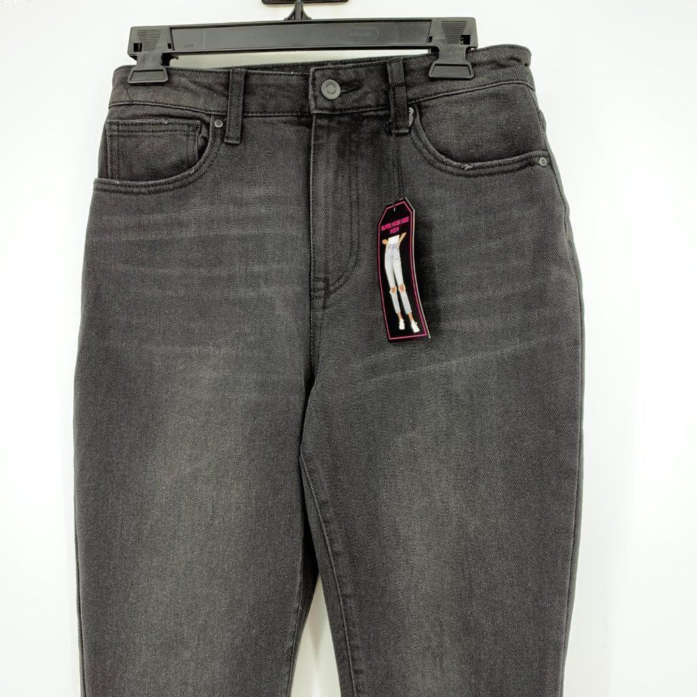 Womens NOBO No Boundries Black Super High Rise Jeans Sz 7 2068 Distress NWT - Picture 8 of 8